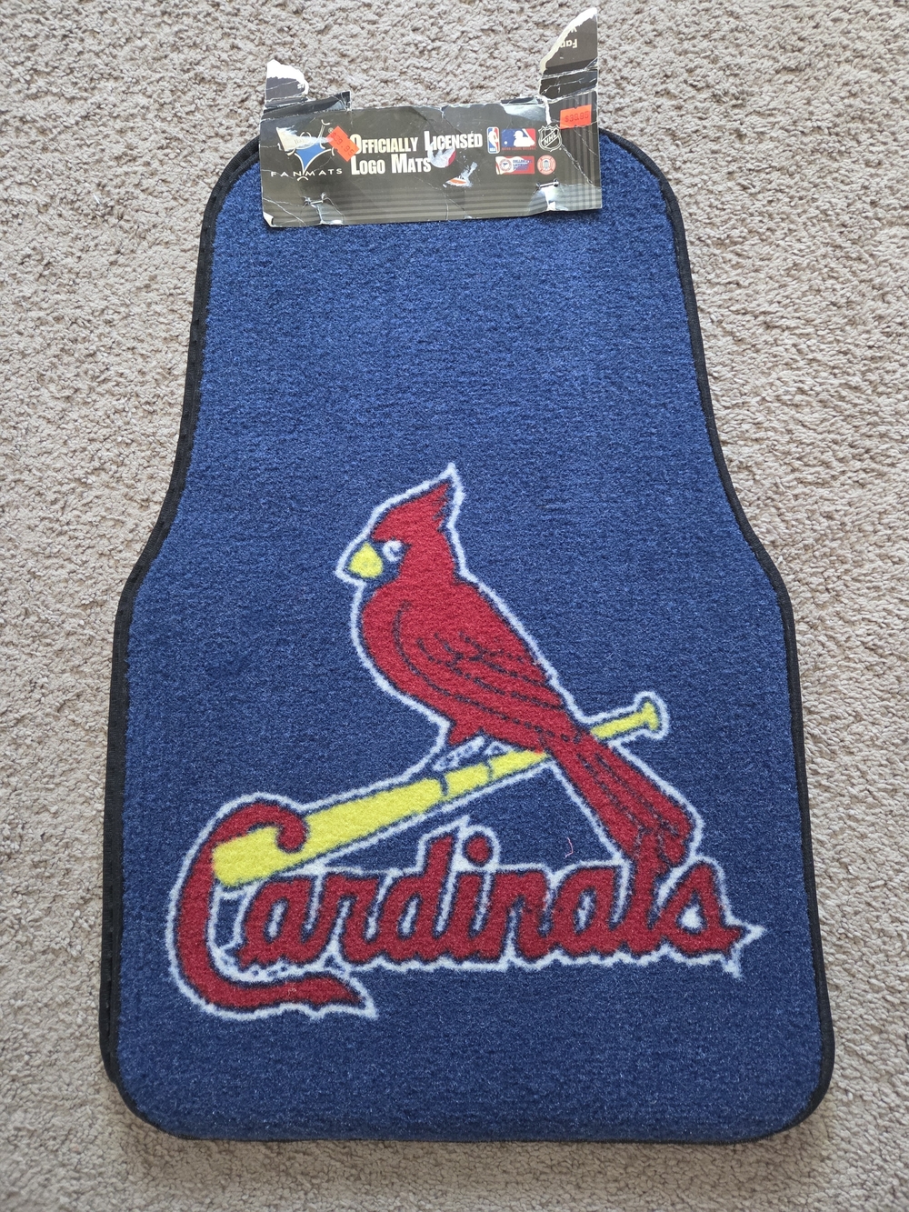 Vintage St. Lois Cardinals Car/Truck Floor Mats Set Of 2 Front Seat NWT